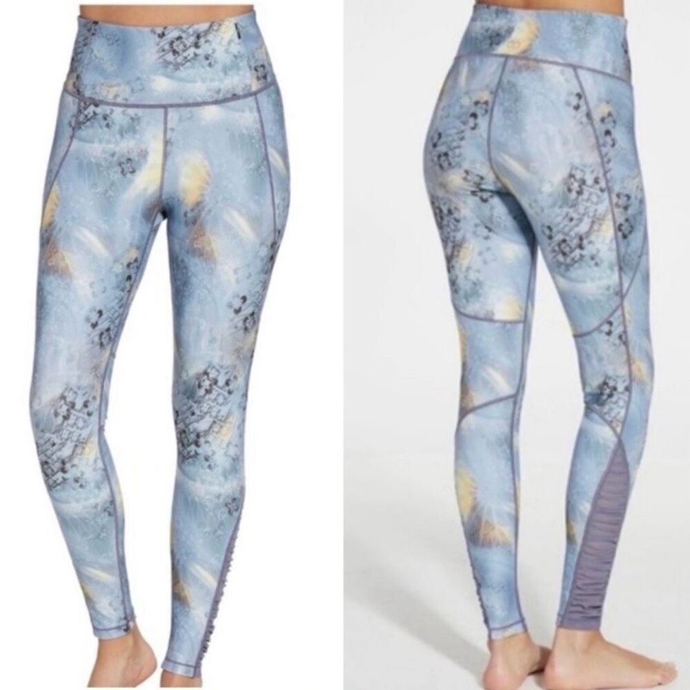 CALIA High Waist Ruched Legging in urban mosaic size Small NEW